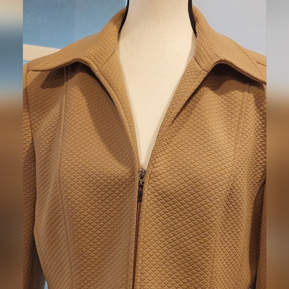 Talbots Tan Textured Blazer - Picture 3 of 14